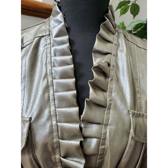 Liberty Collection Women's Green 100% Polyester Long Sleeve Adjustable Jacket M - Picture 5 of 12